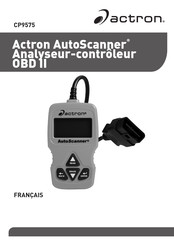 Actron AutoScanner OBD II Mode D'emploi