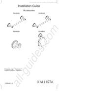 Kohler KALLISTA P31008-00 Instructions D'installation