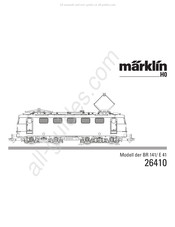 marklin 141/ E 41 Serie Mode D'emploi