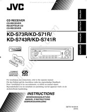 JVC KD-S741R Manuel D'instructions