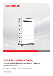 Goodwe Lynx Home F Serie Guide D'installation Rapide
