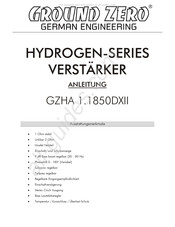 Ground Zero HYDROGEN Serie Mode D'emploi