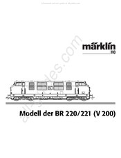 marklin 220/221 V 200 Serie Mode D'emploi
