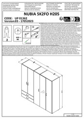 Dedeman NUBIA 5K2FO H205 Instructions D'assemblage