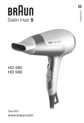 Braun Satin Hair 5 3531 HD 585 Mode D'emploi