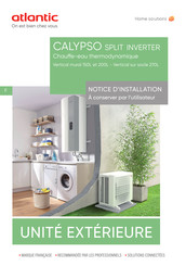 Atlantic CALYPSO 150 Notice D'installation