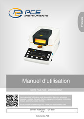 PCE Instruments MA Serie Manuel D'utilisation