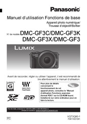 Panasonic Lumix DMC-GF3X Manuel D'utilisation