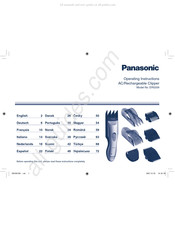 Panasonic ER5209 Instructions D'opération