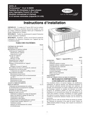 Carrier Performance 50VG A Serie Instructions D'installation