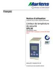 GHM Martens STL50 Notice D'utilisation