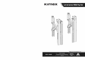 Kimex Vesa pop out 031-1041 Manuel D'installation