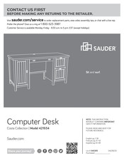 Sauder Costa Série Instructions D'installation