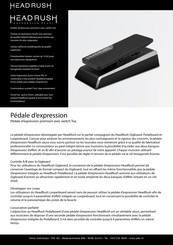 HEADRUSH Expression Pedal Mode D'emploi