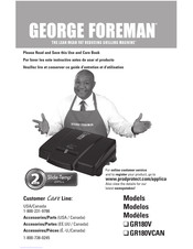 George Foreman GR180VCAN Mode D'emploi