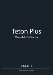 MAJORITY Teton Plus Manuel De L'utilisateur