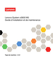 Lenovo System x3650 M5 Guide D'installation Et De Maintenance