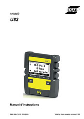 ESAB Aristo U82 Manuel D'instructions