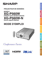 Sharp Conference XG-P560W Mode D'emploi