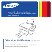 Samsung Color Inkjet Multifunction CJX-1000 Serie Guide D'utilisation