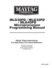 Maytag Commercial MLG45PD Manuel De Programmation