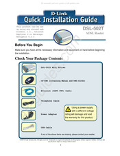 D-Link DSL-502T Mode D'emploi