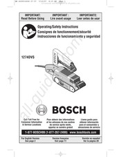 Bosch 1274DVS Consignes De Fonctionnement/Sécurité