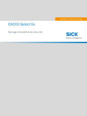 SICK C4000 Select Ex Notice D'instructions