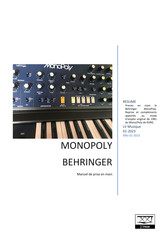 Behringer MonoPoly Manuel De Prise En Main