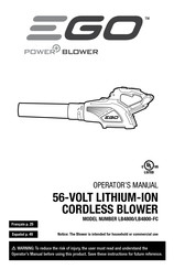 Ego Power+ LB4800-FC Guide D'utilisation