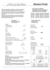 Glacier bay Mandouri 262A-6002 Instructions