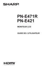 Sharp PN-E471R Guide De L'utilisateur
