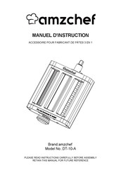 amzchef DT-10-A Manuel D'instructions