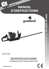 GREATLAND GL CL TH 2660 PR AVS Manuel D'instructions