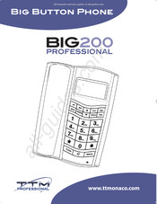 TTM BIG200 PROFESSIONAL Notice D'utilisation