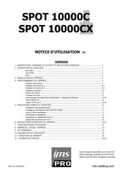 ims PRO SPOT 10000CX Notice D'utilisation