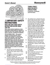 Honeywell TURBO FORCE HT-910 Série Guide D'utilisation