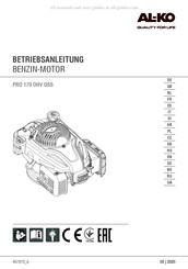 AL-KO PRO 170 OHV QSS Traduction De La Notice D'utilisation Originale