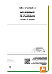 Amazone ZG-TS 7501 Truck 2023 Notice D'utilisation