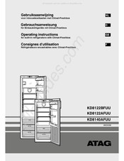 Atag KD8140AFUU Consignes D'utilisation