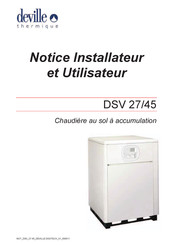 deville thermique DSV 27/45 Notice Installateur Et Utilisateur