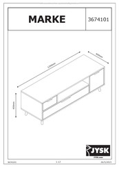 Jysk MARKE 3674101 Instructions D'installation