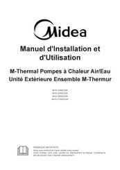 Midea MHA-V10W/D2N8 Manuel D'installation Et D'utilisation