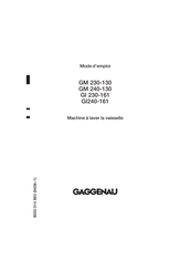 Gaggenau GM 240-130 Mode D'emploi