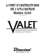 Directed Electronics VALET 3200T-1 2 Livret D'instructions De L'utilisateur