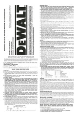 DeWalt DW262 Guide D'utilisation