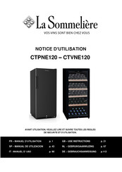 La Sommeliere CTPNE120 Notice D'utilisation