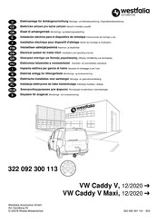 Westfalia 322 092 300 113 Notice De Montage Et D'utilisation