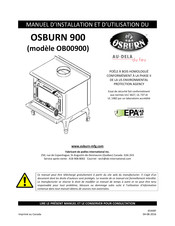 Osburn OB00900 Manuel D'installation Et D'utilisation