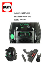Electrolux ultrasilencer green ZUSG 3000 Instructions D'utilisation